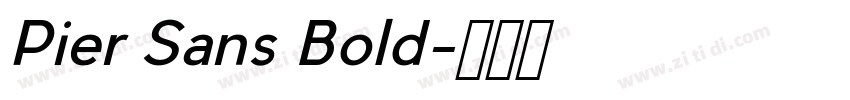 Pier Sans Bold字体转换